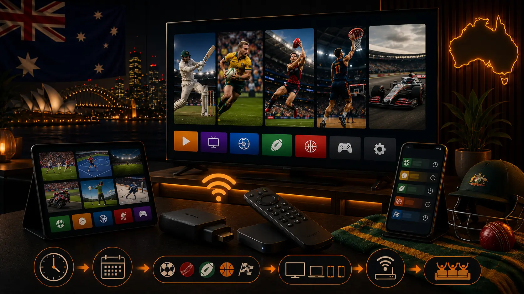 Live Sports Viewing Guide for Australia: Apps, Devices and AEST Times